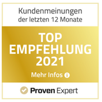 Siegel Provenexpert Top Empfehlung 2021